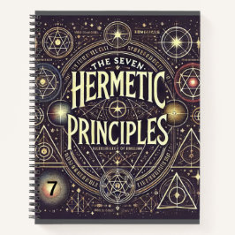 Uniek Notitieboek met Hermetic Principles Print