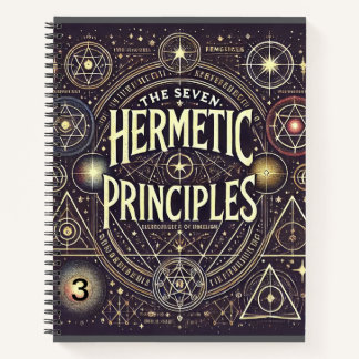 Uniek Notitieboek met Hermetic Principles Print