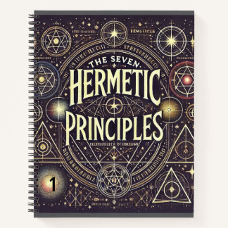 Uniek Notitieboek met Hermetic Principles Print