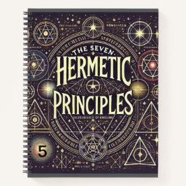 Uniek Notitieboek met Hermetic Principles Print