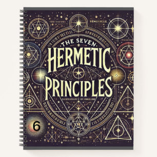 Uniek Notitieboek met Hermetic Principles Print