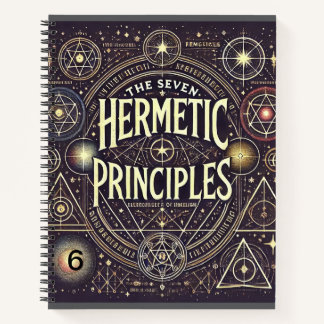 Uniek Notitieboek met Hermetic Principles Print