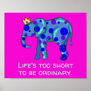 Uniek olifant Poster