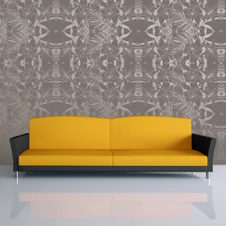 Uniek ontwerp! Naadloze Lily Bloemschil en Stok Behang