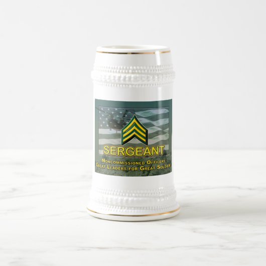 Uniek ontwerp ter herdenking van sergeant-cadeau bierpul (Center)