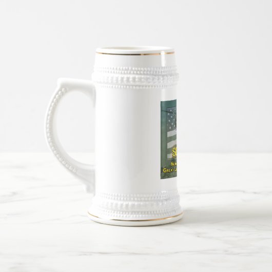 Uniek ontwerp ter herdenking van sergeant-cadeau bierpul (Links)