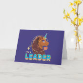 Uniek ontwerp van de eenhoorn "I'm a Leader" Kaart (Gele Bloem)