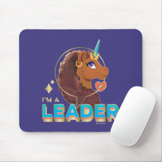 Uniek ontwerp van de eenhoorn "I'm a Leader" Muismat