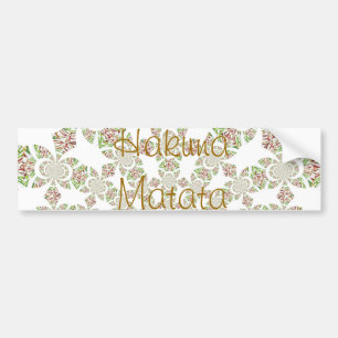 Uniek ontwerp van Hakuna Matata: Serene Vibes Bumpersticker