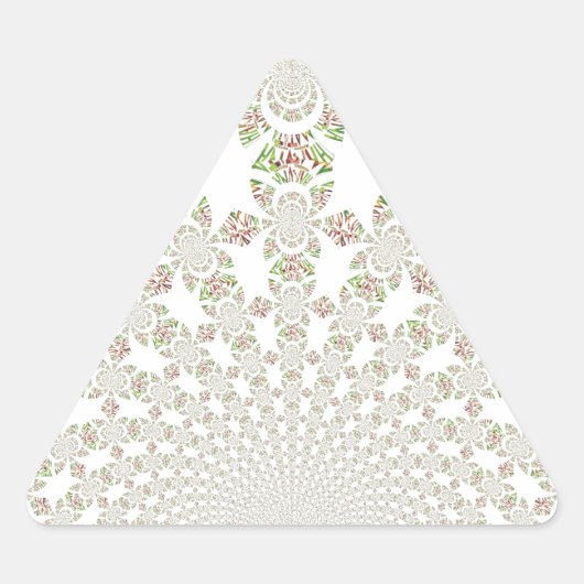 Uniek ontwerp van Hakuna Matata: Serene Vibes Driehoek Sticker (Voorkant)