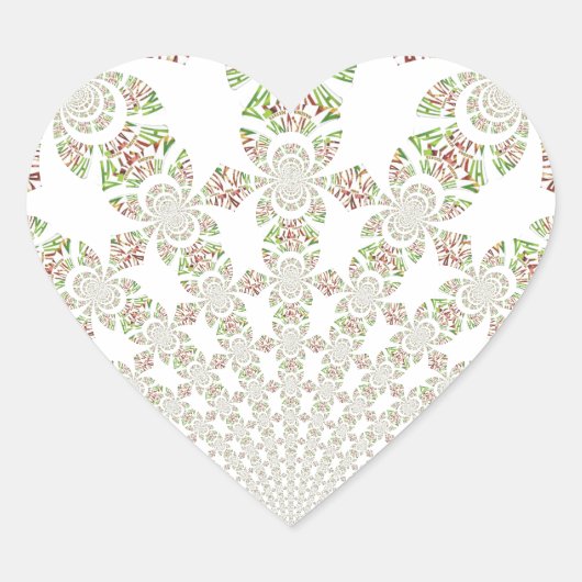 Uniek ontwerp van Hakuna Matata: Serene Vibes Hart Sticker (Voorkant)