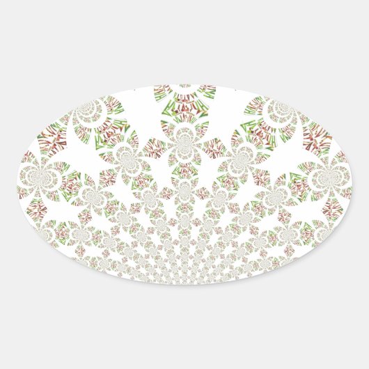 Uniek ontwerp van Hakuna Matata: Serene Vibes Ovale Sticker (Voorkant)