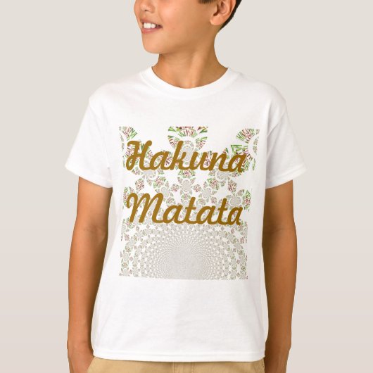 Uniek ontwerp van Hakuna Matata: Serene Vibes T-shirt (Voorkant)