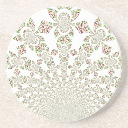 Uniek ontwerp van Hakuna Matata: Serene Vibes Zandsteen Onderzetter (Voorkant)