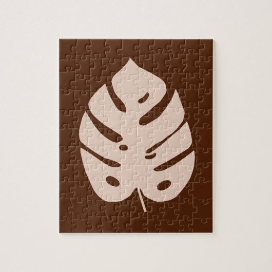 Uniek ontwerp van het Tropisch Plant van het Koper Legpuzzel (Verticaal)