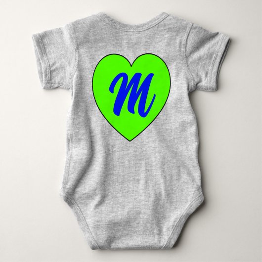 Uniek ontwerp voor- en achterkant - naam van pasge romper (Achterkant)