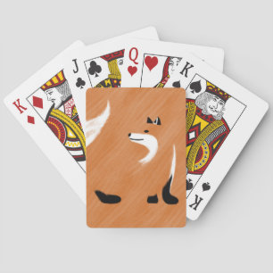 Uniek ontwerp voor vos pokerkaarten