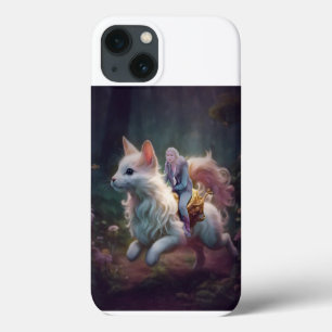 Uniek paardrijden meisje iPhone 13 hoesje