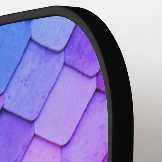 Uniek Paars roze teile patroon Pickleball Paddle (Links Detail)