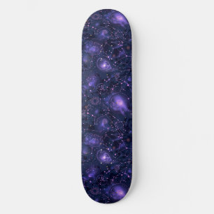 Uniek Paarse Astrologie Design Skateboard