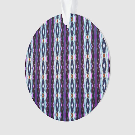 Uniek Paarse patroon Ornament (voorkant)