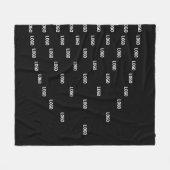Uniek patroon met uw Logo / geüploade Afbeelding Fleece Deken (Voorkant (Horizontaal))