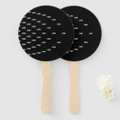 Uniek patroon met uw Logo / geüploade Afbeelding Handwaaier (Voorkant en achterkant)