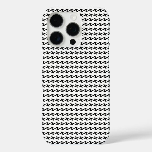 Uniek Patroonontwerp in zwart en wit Case-Mate iPhone Case (Achterkant)