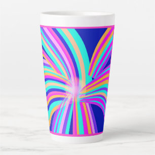 Uniek patroonontwerp latte mok