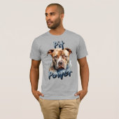 Uniek Pitbull lover hond T-shirt (Voorkant volledig)