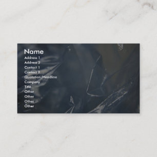 Uniek plastic visitekaartje