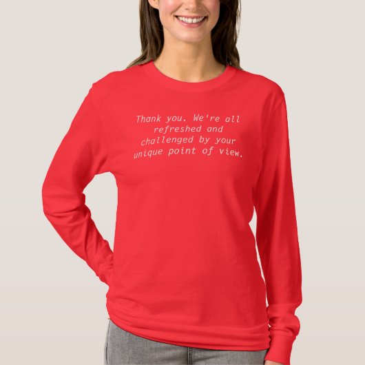 Uniek punt van Uitzicht T-shirt (Voorkant)