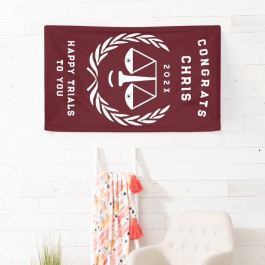 Uniek Recht School Afstuderen Spandoek (Insitu)