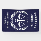 Uniek Recht School Afstuderen Spandoek (Horizontaal)