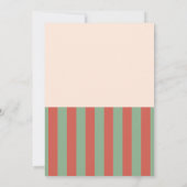 Uniek Retro Carnaval Circus Baby shower Bedankkaart (Achterkant)