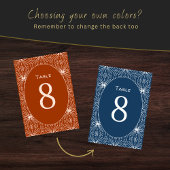 Uniek roest Sinaasappel modern stampatroon Kaart