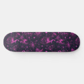 Uniek Roze Astrologie Design Skateboard (Horizontaal)