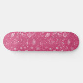 Uniek Roze Astrologie Design Skateboard (Horizontaal)