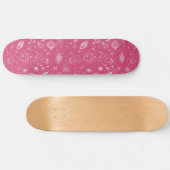 Uniek Roze Astrologie Design Skateboard (Horizontaal)