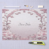 Uniek roze bloemen tissuepapier (Craft)