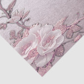 Uniek roze bloemenweefselpapier tissuepapier (Detail)