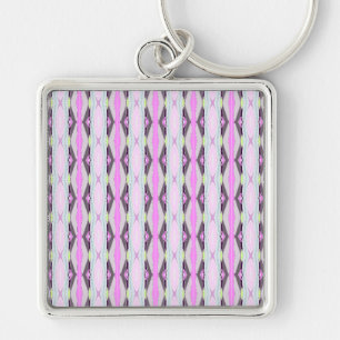 Uniek roze patroon sleutelhanger