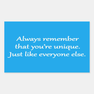 Uniek - Sarcastische Zen-zin Rechthoekige Sticker