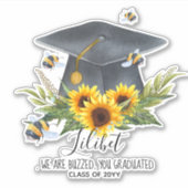 Uniek SAVE THE BEES Persoonlijk Sticker (Voorkant)