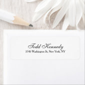 Uniek Script Creative Plain Zwart Wit Etiket (Insitu)