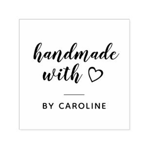 Uniek script handgemaakte zelfinkeping stempel