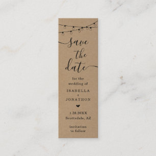 Uniek sparen het Bladwijzer van het Bladwijzer van Mini Visitekaartje