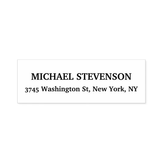 Uniek Speciaal Klassiek Retouradreslabel Zelfinktende Stempel (Design)