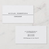 Uniek speciaal zwart wit, exclusief wit visitekaartje (Voorkant / Achterkant)