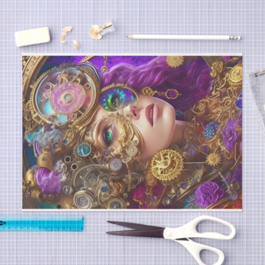 Uniek Steampunk Decoupage tissuepapier (Craft)